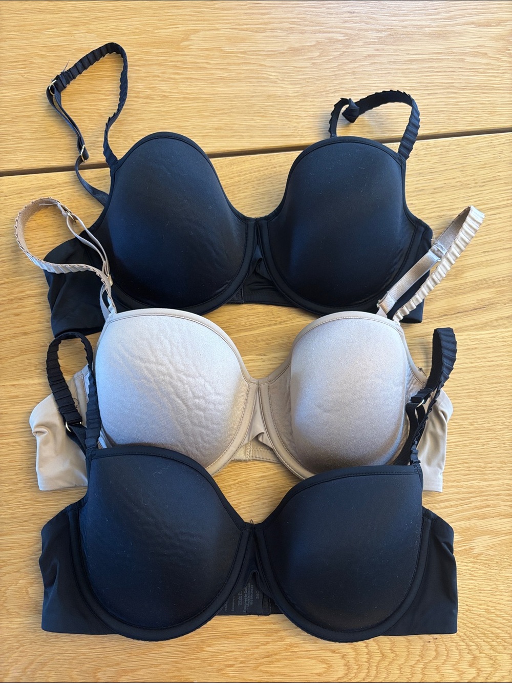 Bundle ThirdLove 24/7 Classic T-Shirt Bras 34C